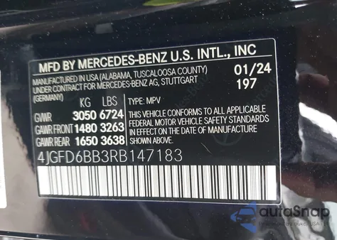 2024 Mercedes-Benz Amg Gle 53 Coupe 4Matic+ из США, поврежденный, VIN 4JGFD6BB3RB147183